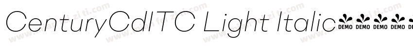 CenturyCdITC Light Italic字体转换